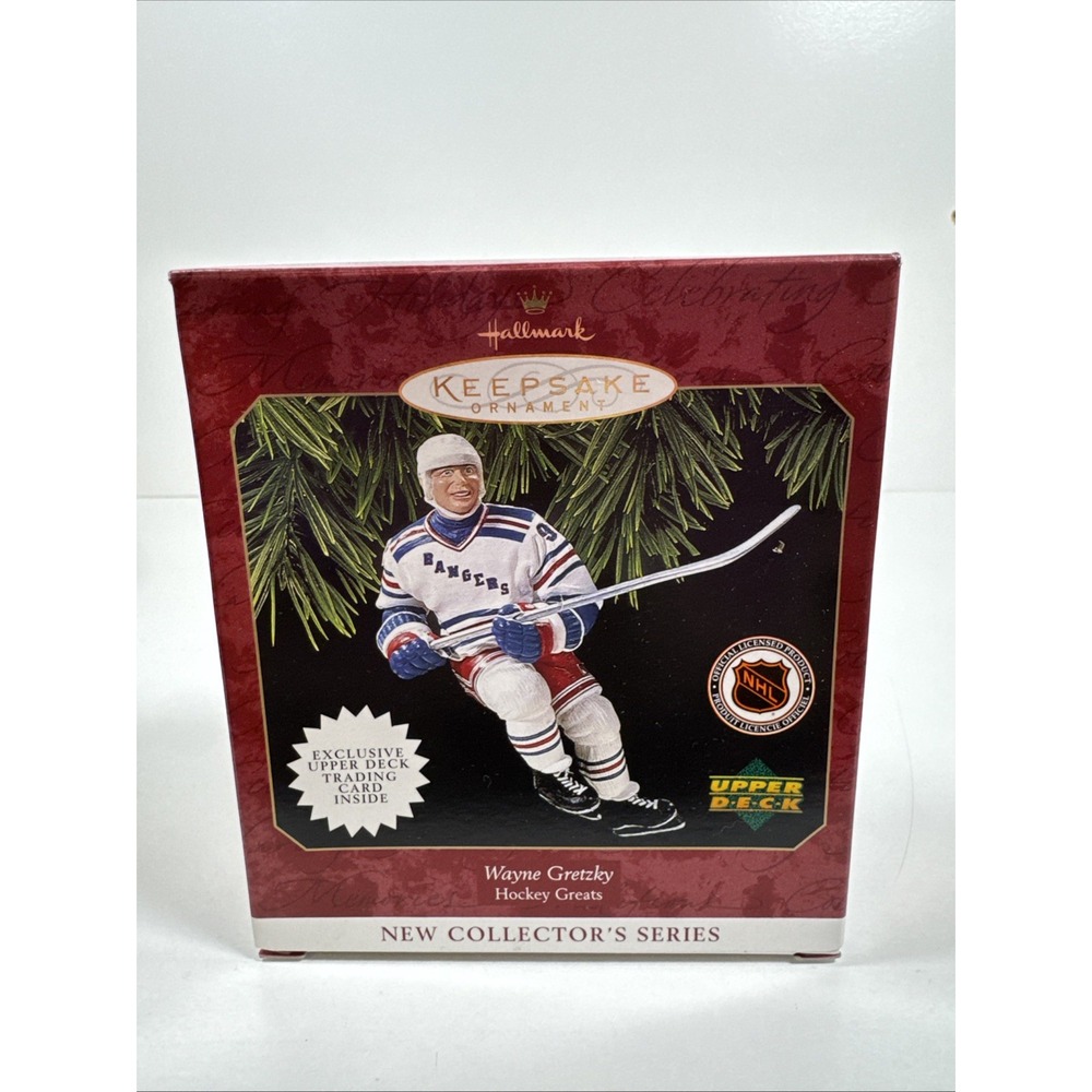 Hallmark Christmas Ornament Hockey Wayne Gretzky Upper Deck Brand New